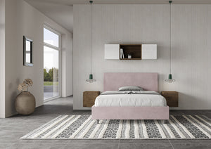 Letto Matrimoniale Large 180x210 cm con Rete Adele Glicine