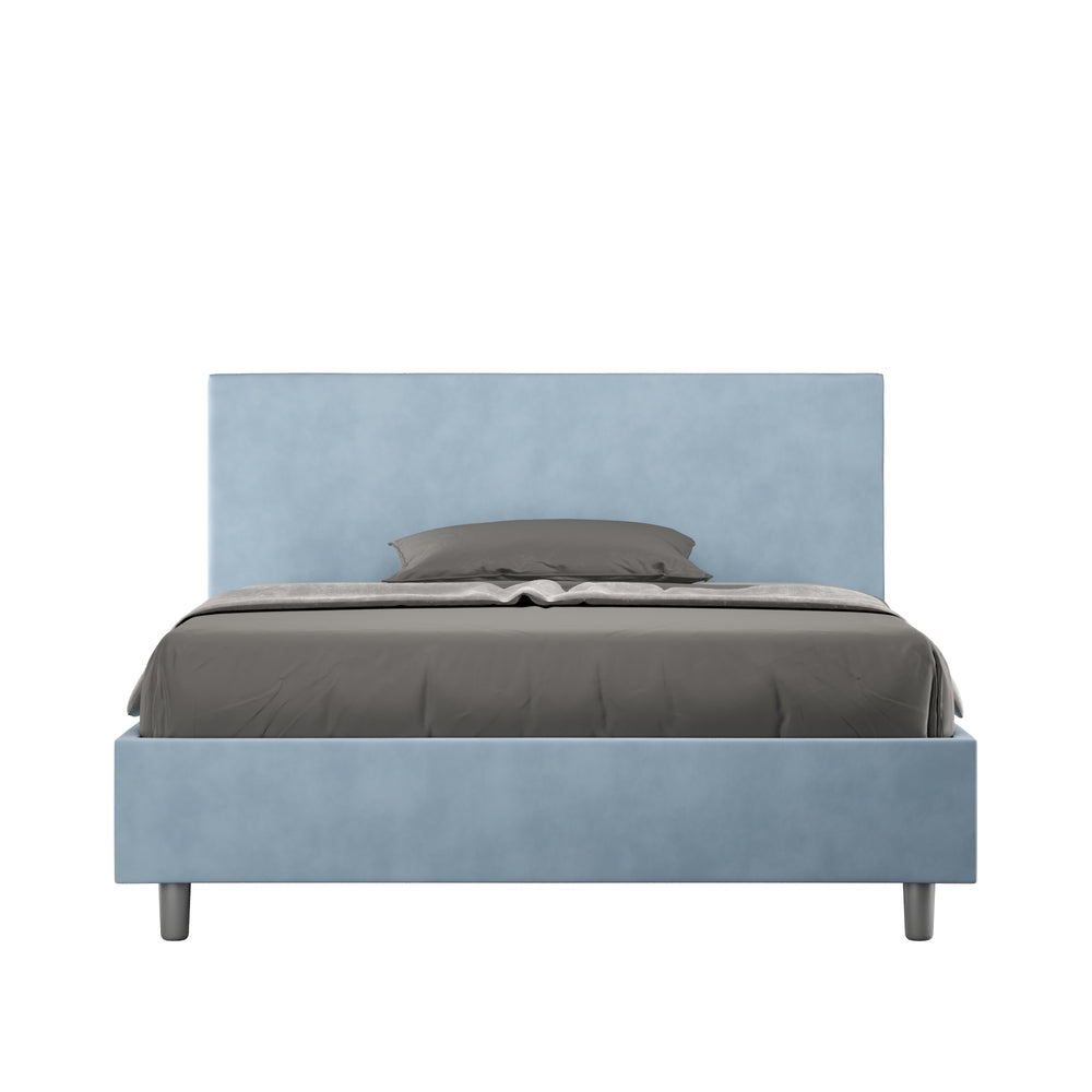 Letto Matrimoniale 160x190 cm Senza Rete Adele Azzurro