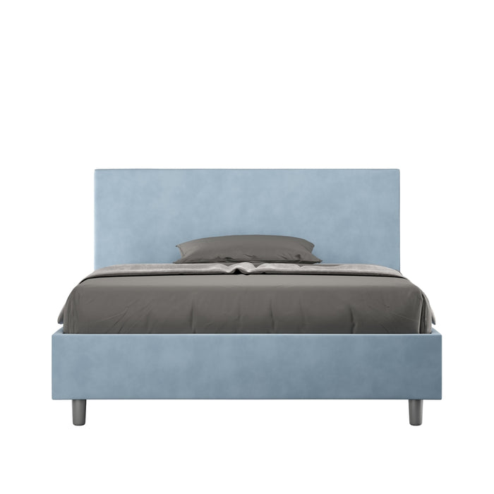 Letto Matrimoniale 160x190 cm Senza Rete Adele Azzurro