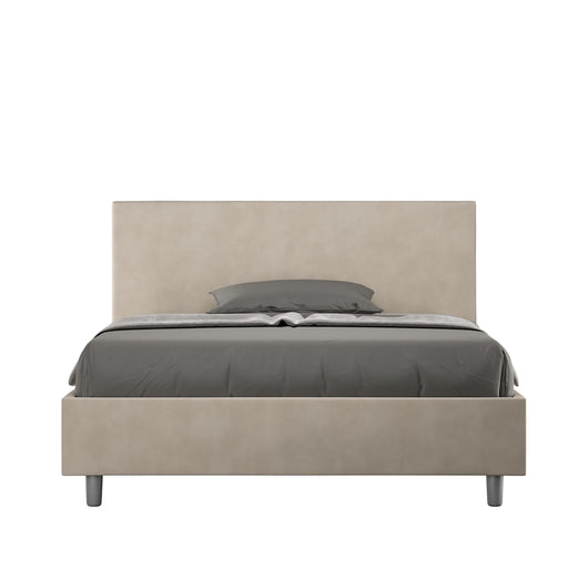 Letto Matrimoniale Extra Large 190x210 cm con Rete Adele Sabbia