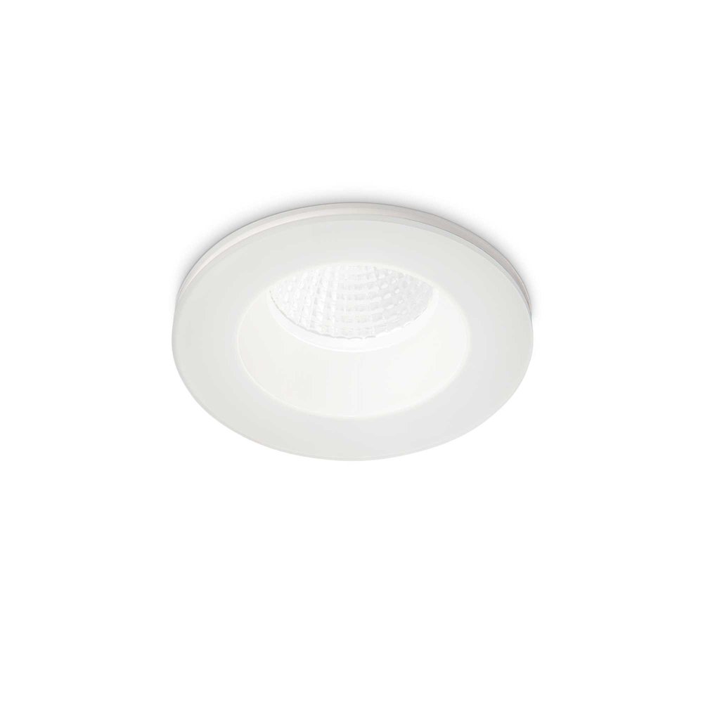 Faretto Ad Incasso Moderno Room-65 Alluminio Bianco Led 8W 3000K Luce Calda