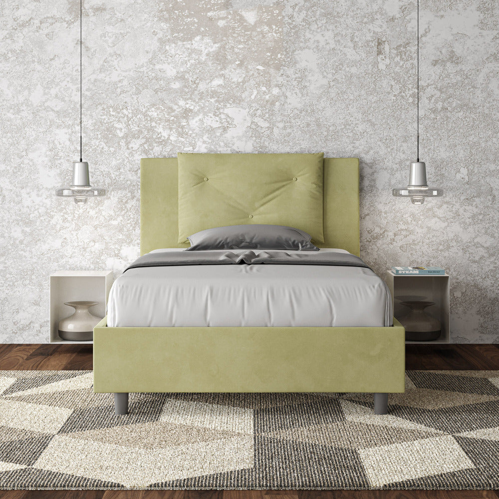 Letto Singolo 80x210 cm con Rete Appia Tè Verde