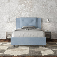 Letto 1 Piazza e Mezzo 120x190 cm Senza Rete Appia Azzurro