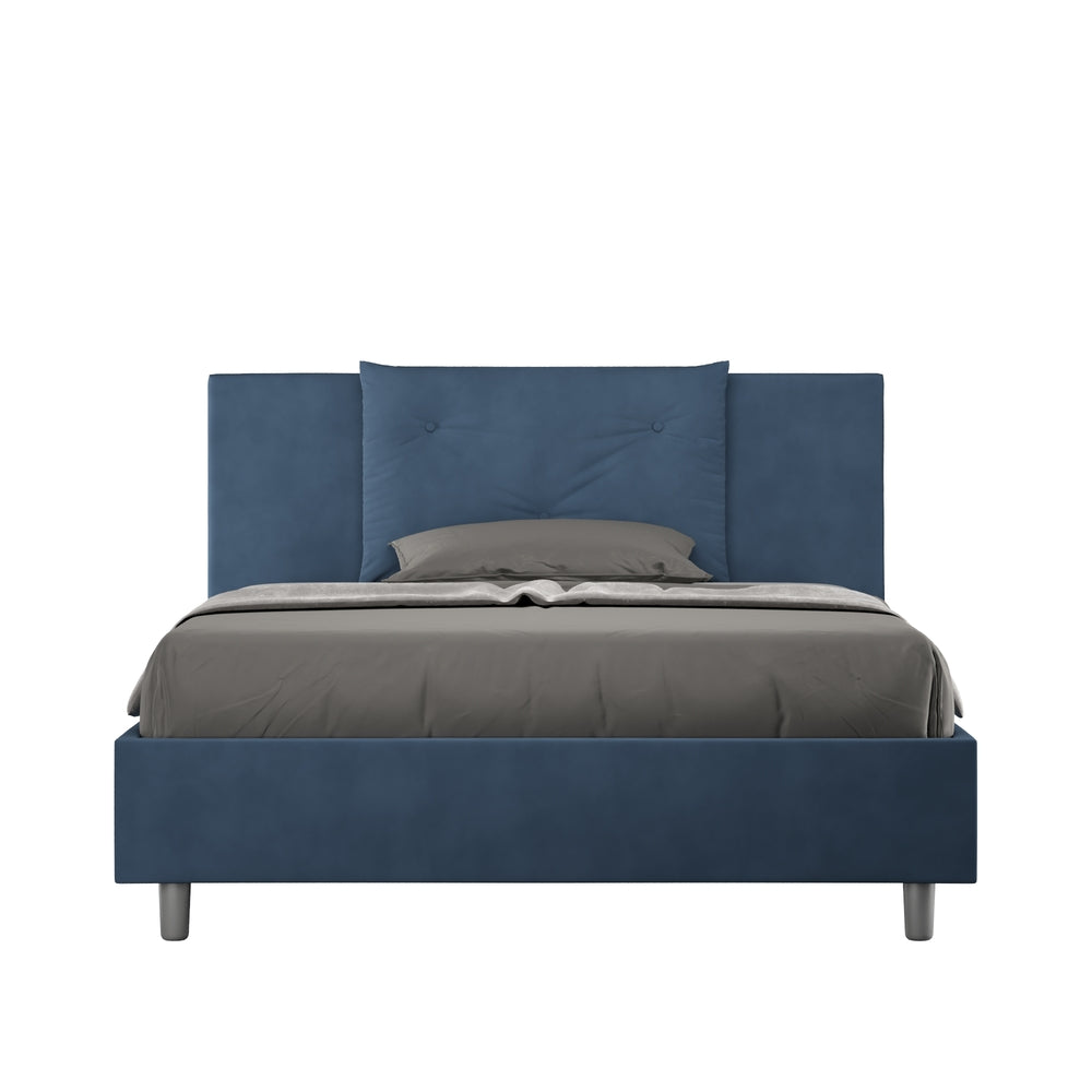 Letto Matrimoniale Extra Large 200x200 cm con Rete Appia Blu