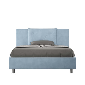 Letto Matrimoniale Francese 150x190 cm con Rete Appia Azzurro