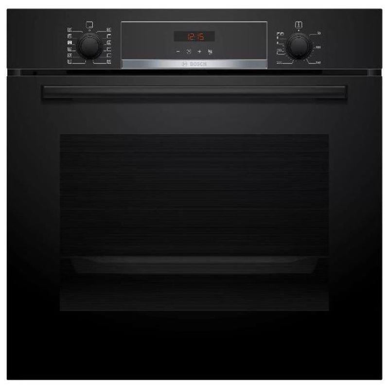 Bosch serie 4 hra574bb0 forno da incasso multifunzione con vapore 71 litri classe a pulizia pirolitica 10 programmi 8 funzioni cottura display led rosso 60 cm nero