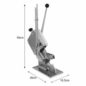 Clippatrice per Salsicce con 2000 Graffette 59x18,5x36 cm in Acciaio