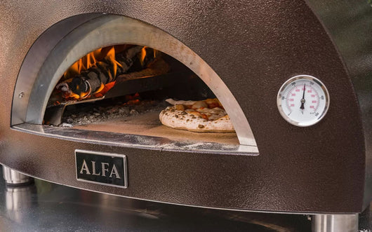 Forno a Legna da Esterno 73x55x48 cm Alfa Nano Copper