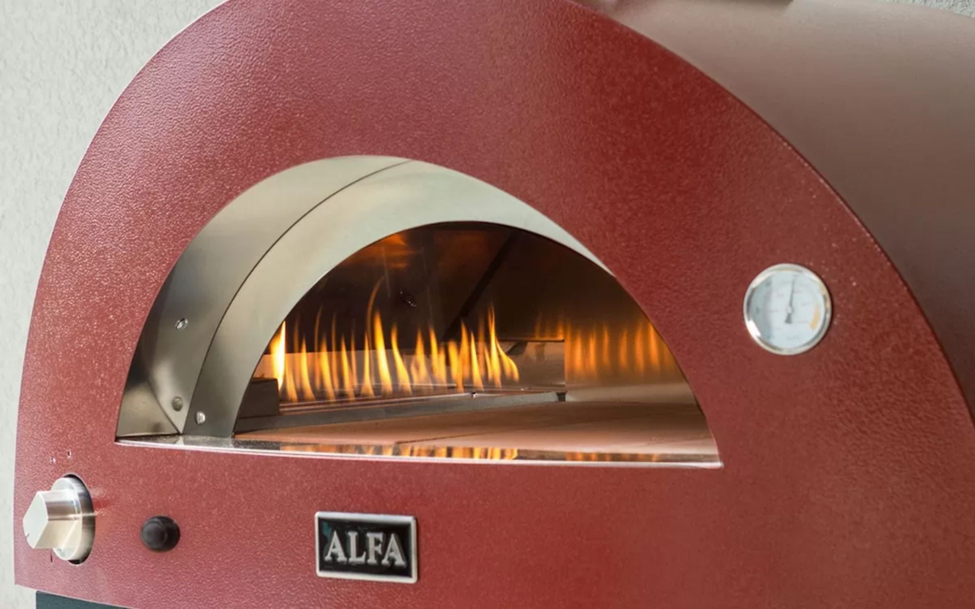 Forno a Gas GPL da Esterno 118,3x102x149 cm Alfa Allegro Antique Red