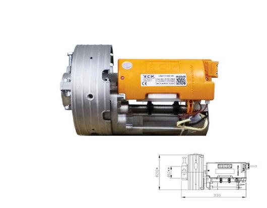 MOTORE ACM SERRANDA AUTOMATICA 170KG ASSE 48/60 MOLLE 200/220 230V SENZA FRENO