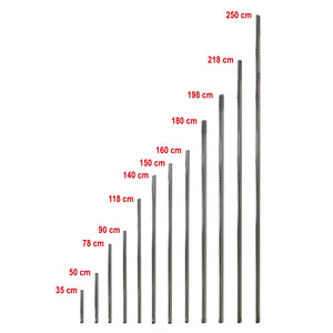 Tubolare Montante Scaffale Archimede System Ricambi Tubo in Acciaio Cromato Misure: 198 cm