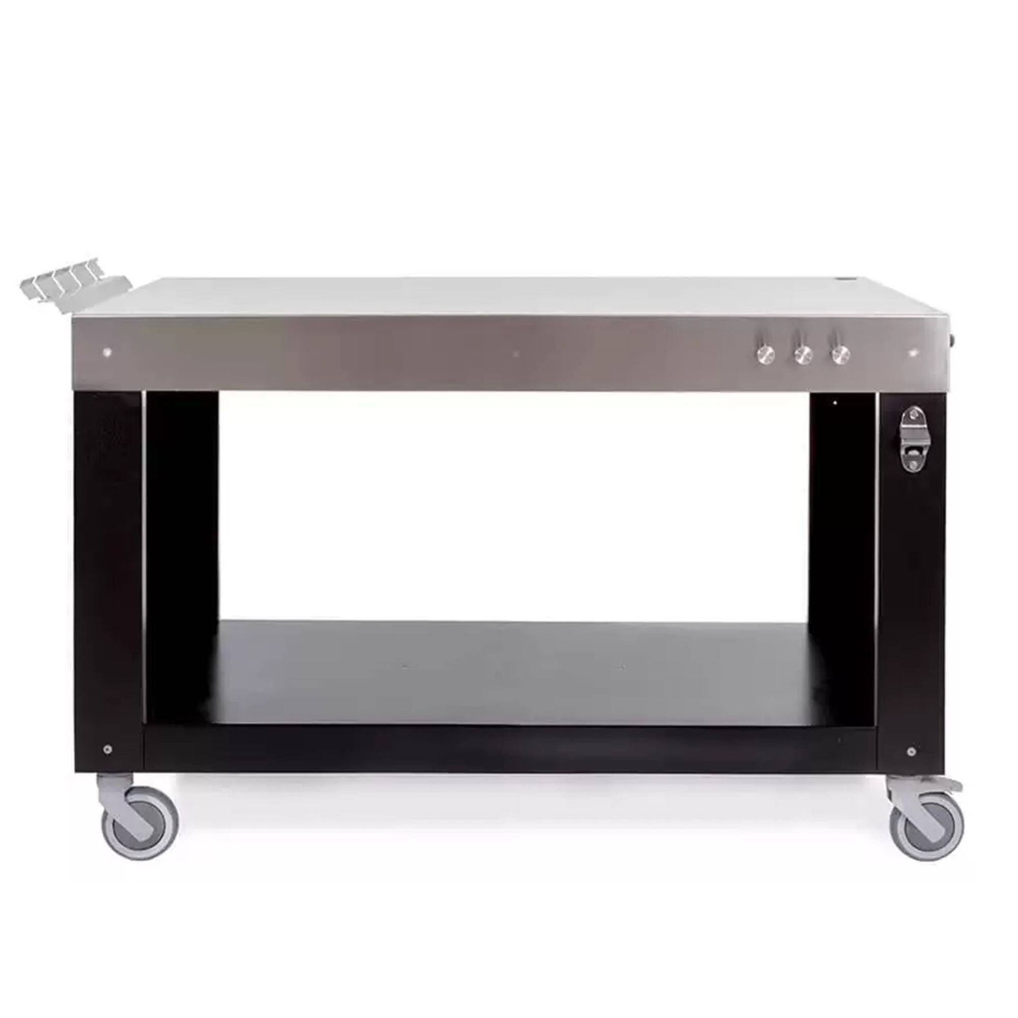 Tavolo Multifunzione 130x90x90 cm per Forni Pizza Alfa Nero