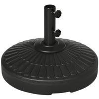 Base per Ombrellone da Giardino Ø48,5x36 cm Palo 38-48 mm  in HDPE Nero