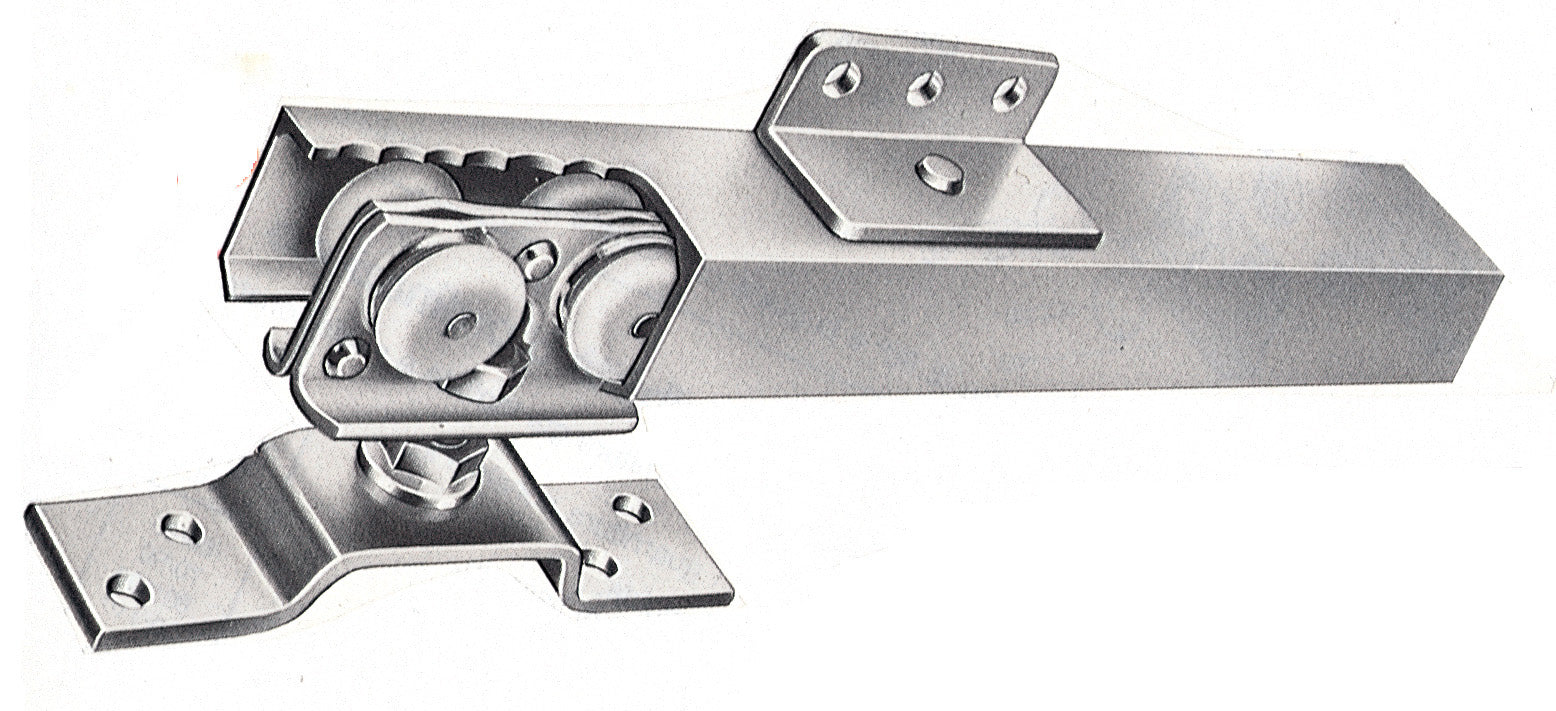 GUIDE IN ALLUMIN. X PORTE SCORREV. CM.121/150  PZ 1,0