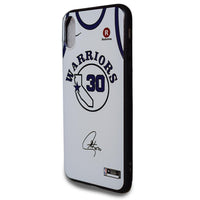 Custodia Maglia Stephen Curry Golden State Warriors iPhone X e Xs - Bianco