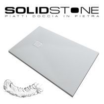 Piatto Doccia SOLIDSTONE PIUMA Alto 2,8cm - Bianco - Misura: 70x100 x 2,8h