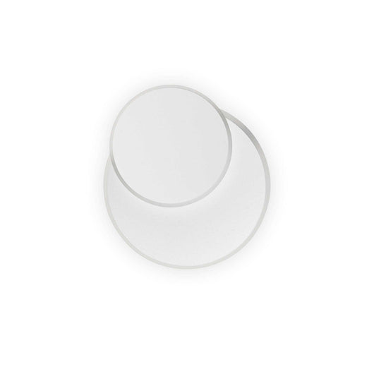 Applique Moderna Round Pouche Metallo Bianco Led 14W 3000K Luce Calda