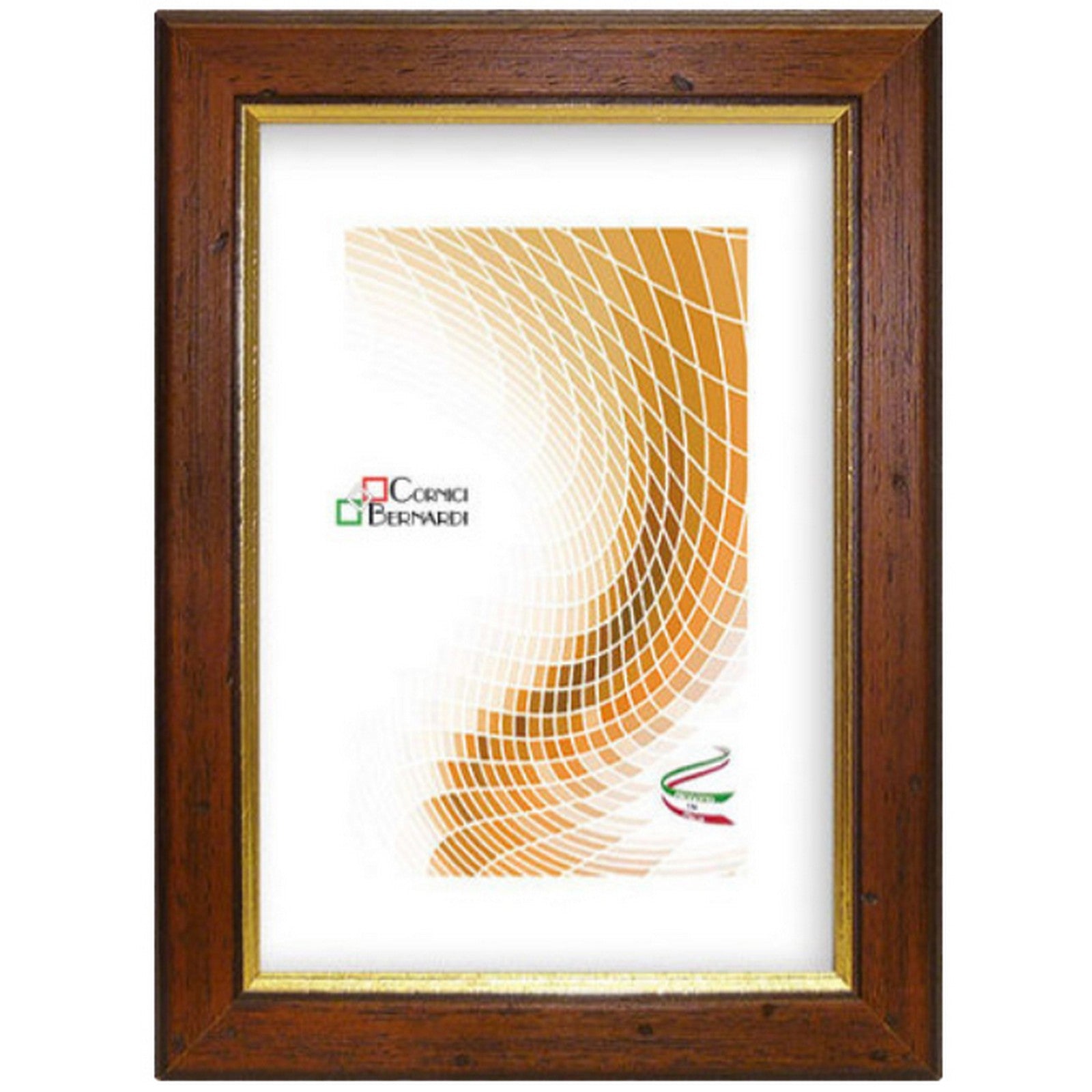 14pz cornice quadri arte povera noce 13x18 25987