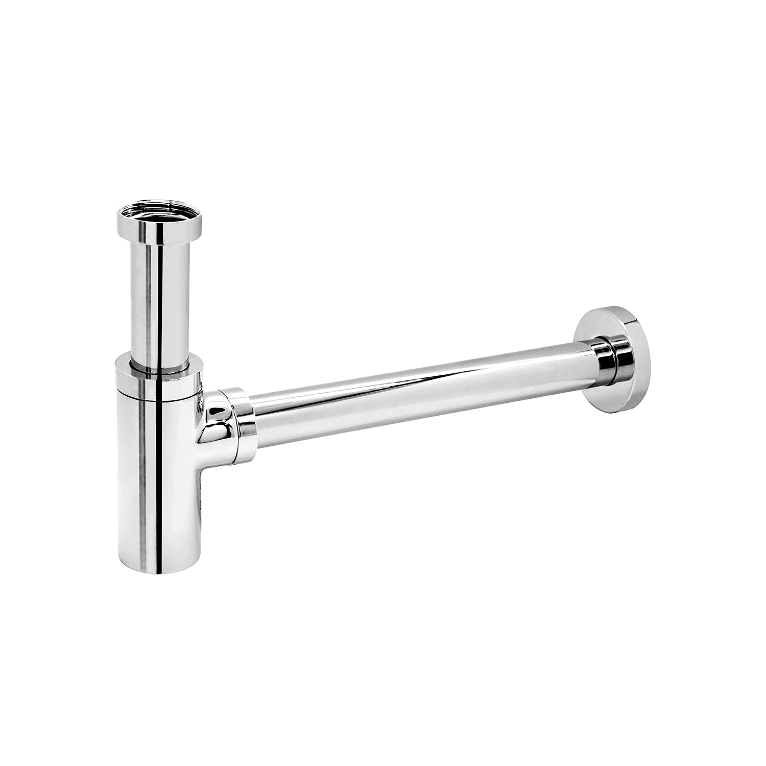 Sifone lavabo o bidet telescopico a bottiglia in ottone cromato 12-32 cm