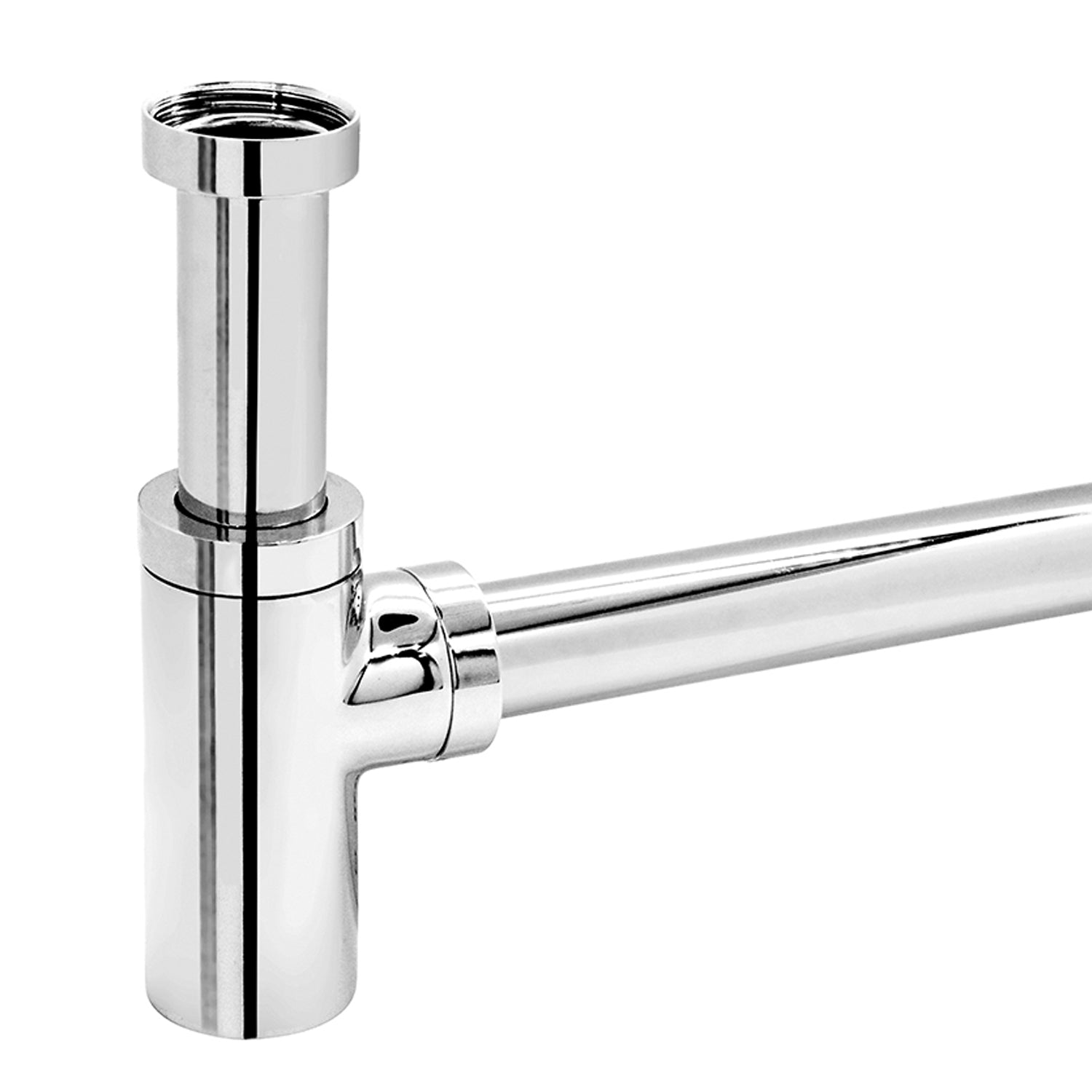 Sifone lavabo o bidet telescopico a bottiglia in ottone cromato 12-32 cm