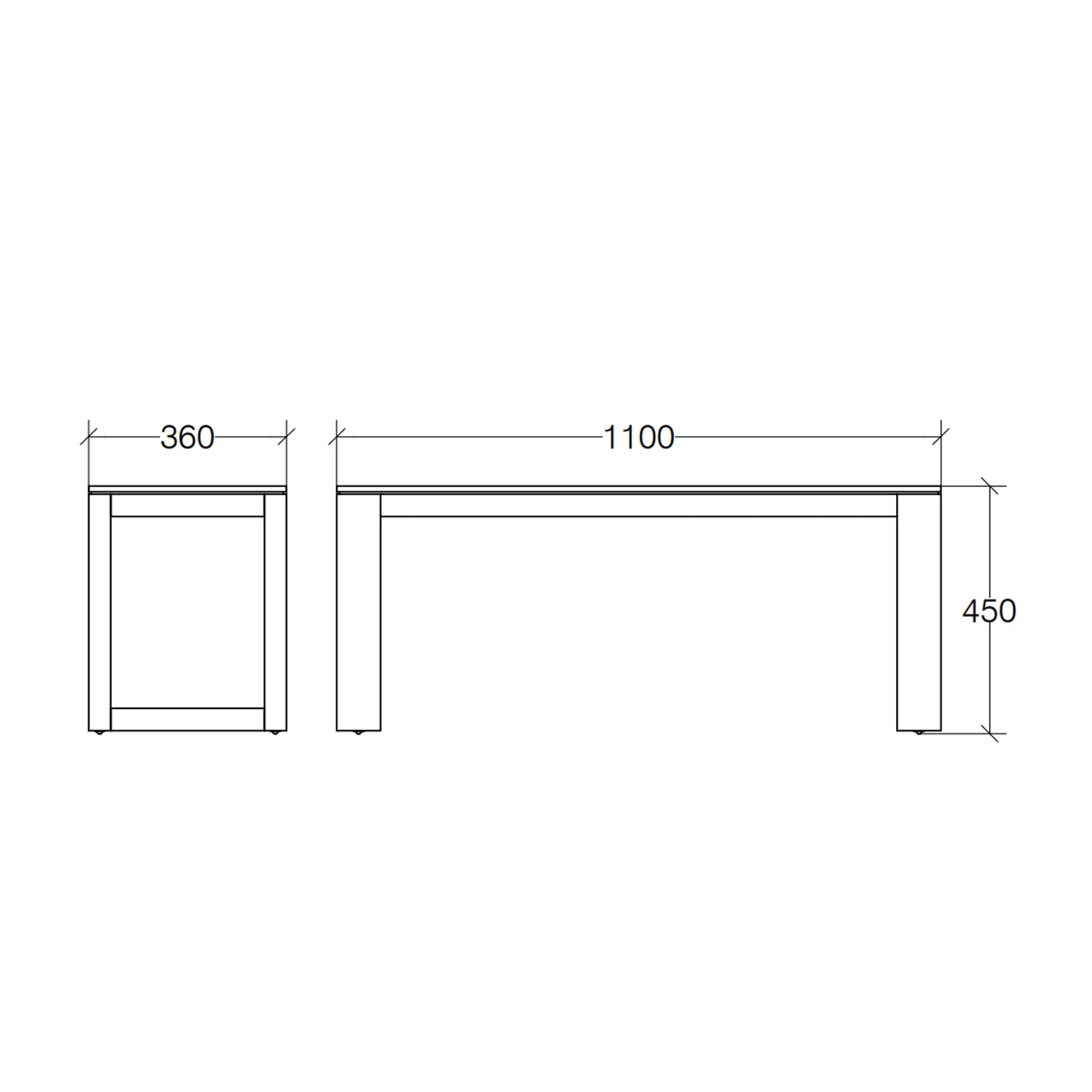 Panca due posti in BambÃ¹ verniciato collezione Scagni Lineabeta portata 200 Kg