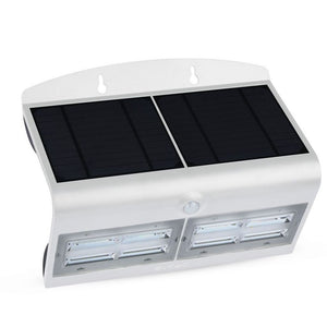 6. 8W Led Solar Wall Light 4000K+4000K White+Black Body