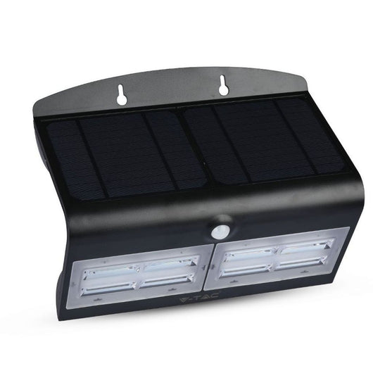 6. 8W Led Solar Wall Light 4000K+4000K Black+Black Body