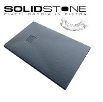 Piatto Doccia SOLIDSTONE PIUMA Alto 2,8cm - Grafite - Misura: 70x170 x 2,8h