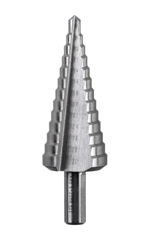 Punta a Gradini Fresa Svasatore a Cono Graduata 4 - 20 6 - 30 mm Trapano Einhell Versione: ø 4-20 mm