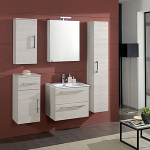 Mobile bagno sospeso Maranello02 cm 125,5x190x46 larice