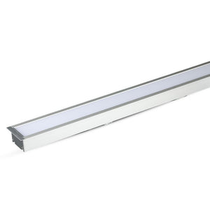 Led Linear Light Samsung Chip - 40W Recessed Silver Body 4000K 1211X70X35Mm