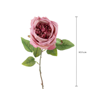 Set 8 Rose Artificiali Inglese H 51 cm