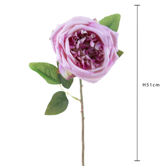 Set 8 Rose Artificiali Inglese H 51 cm