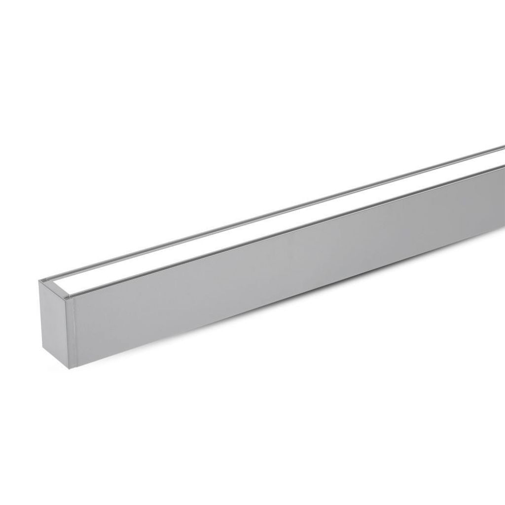 Led Linear Light Samsung Chip - 40W Hanging Suspension Silver Body 4000K 1200X50X65Mm