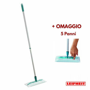 Leifheit Clean Away Scopa Catturapolvere con Panno Antistatico Straccio 56640