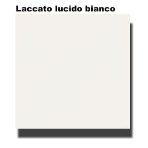 Mobile bagno a terra Rimini05 cm135x195x47  laccato lucido bianco