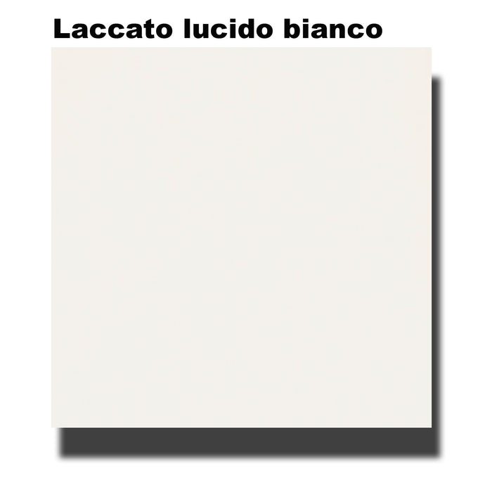 Mobile bagno a terra Rimini05 cm135x195x47  laccato lucido bianco