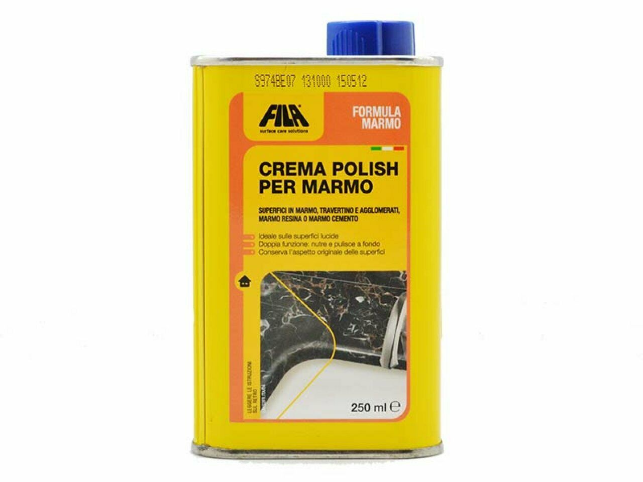 Crema Polish per Marmo Granito Pietre Protegge Pulisce Nutre Formula Marmo Fila