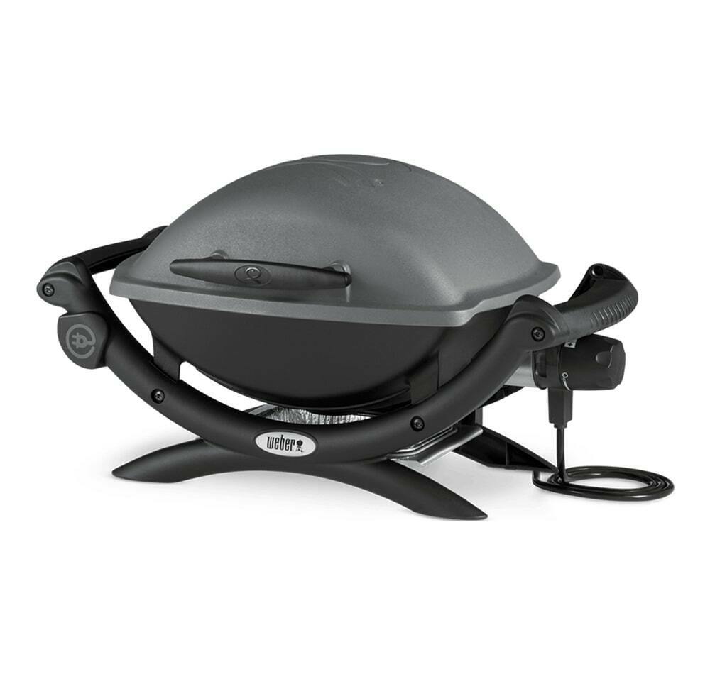 Barbecue elettrico Weber Q1400 Nero Dark Grey Portatile Q 1400 Griglia Elettrica