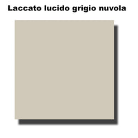 Mobile bagno sospeso  Mini50 cm 50x190x40 laccato lucido grigio nuvola