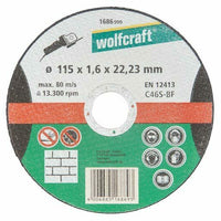 Disco da Taglio Fine Sottile per Pietra 1,6 mm Smerigliatrice Wolfcraft 1686999