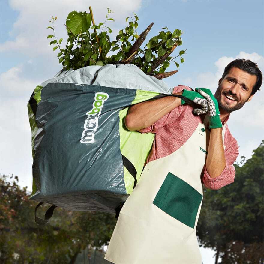 Sacco Raccogli Foglie Erba da Giardino Trasporto Terra Legna Pietre MaxBag 180lt