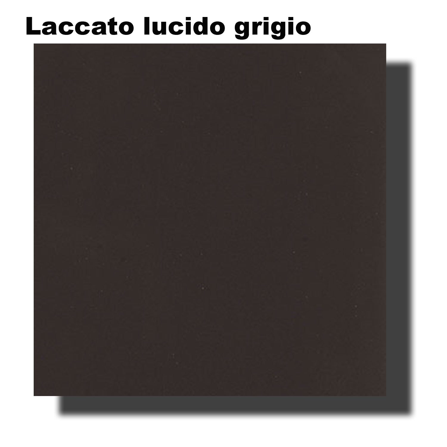 Mobile bagno sospeso Soft04 cm 152x190x46 laccato lucido grigio