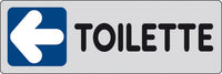 10pz etichetta adesiva 150x50 toilette (sx) 26334