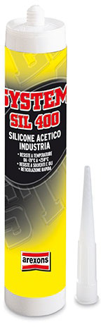 Silicone alta temperatura arexons sil 400 bianco 310ml system