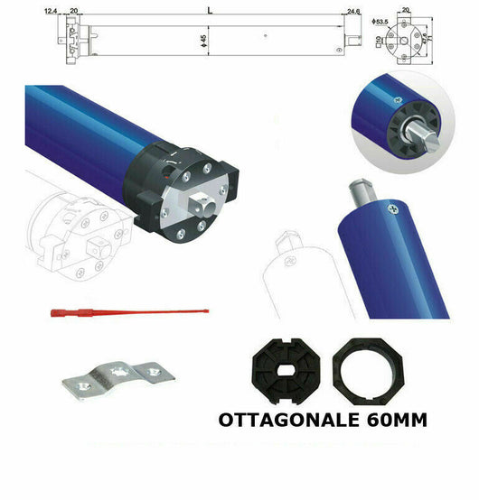 SET MOTORE PER AVVOLGIBILI 30Nm 80Kg  COMPATIBILE CON APRIMATIC 230V SERRANDINE