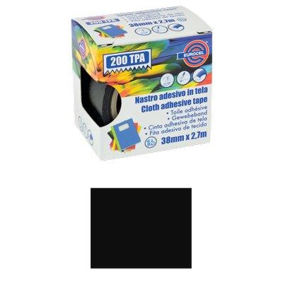 Nastro adesivo telato 200 tpa eurocel nero mm 38 ml 2,7 (4 pezzi) Eurocel 