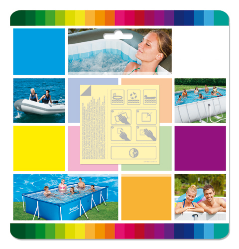 Toppe riparazione piscina (62091) cf10pz applicazione sott'acqua