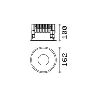 Faretto Ad Incasso Off Alluminio Bianco Led 28W 4000K Luce Naturale