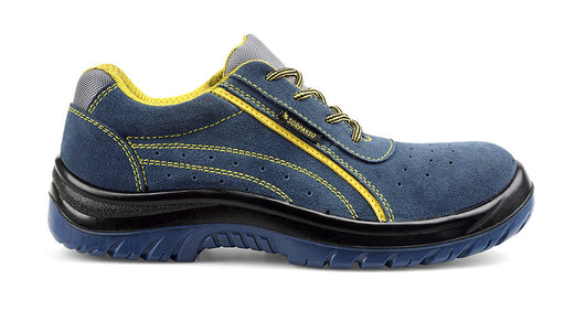 Scarpe Antinfortunistica Basse S1P Src C/Doppi Lacci Giallo E Blu-Modello: Aurora Socim-Misura 40